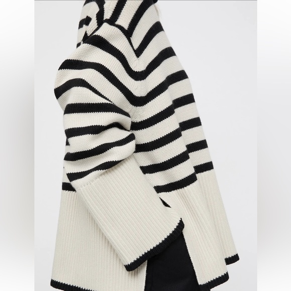 Lena Vie Botique Sweaters Eme Natural Stripe Luxe Sweater In Ivory